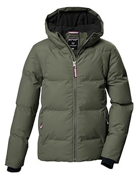 killtec Mädchen Steppjacke/Winterjacke mit Kapuze KOW 357 GRLS QLTD JCKT, moos, 152, 42150-000