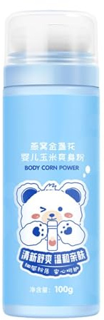 Whrcy Polvere senza talco per bambini, Polvere per bambini senza talco - Polvere per bambini per la cura del corpo | 100 g di polvere senza talco, polvere lenitiva per prurito, polvere vegetale