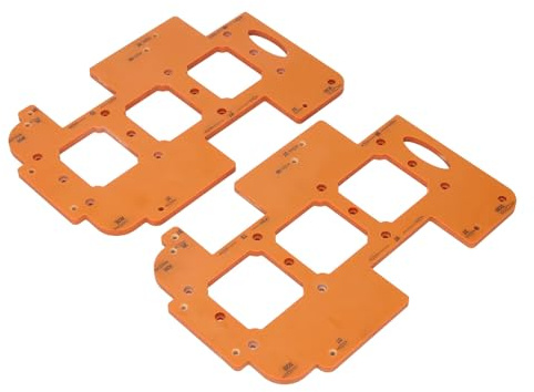 Corner Radius Punch Template, Hole Opening Templates Multifunctional Outlet and Punching Template Set for Woodworking, Featuring 3 Angles R20, R25, R30