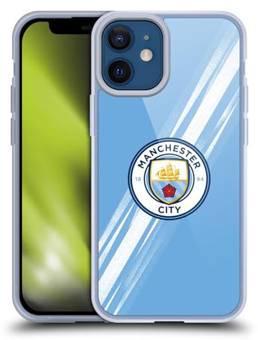 Head Case Designs Officially Licensed Manchester City Man City FC Home 2025/26 Badge Kit Gel Case [Military Grade Protection] Compatible With Apple iPhone 12 Mini