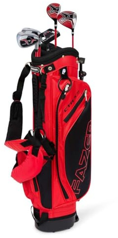 Fazer By American Golf CTRX Junior Golf Club Package Set | Ages 3-11 | Driver, Irons & Putter | Lightweight Graphite Shafts | Stand Bag Included