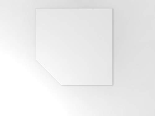 Verkettungsplatte trapezf STF Weiß Silber Bürotisch Eckplatte Arbeitstisch