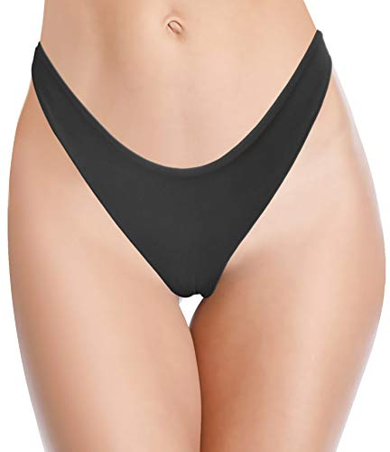 SHEKINI Femme Maillot de Bain Bikini Brésilien Bas de Bikini Thong Swim Trunks Taille Basse String Tanga Bas de Maillots Sexy V Type Bas de Bikini de Plage Slip de Bain