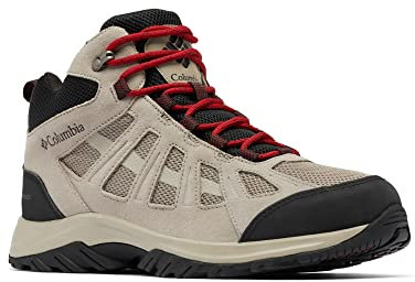 Columbia Redmond III Mid WP wasserdichte Wanderstiefel für Herren, Schwarz (Kettle x Black), 44.5 EU