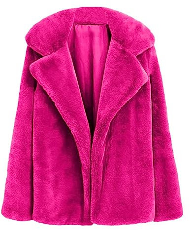 Cappotto da donna Cappotto Autunno Inverno Cappotto a maniche lunghe Giacca con, Ht, XL