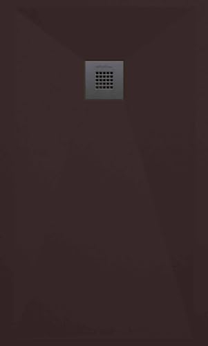 Platos de Ducha Antideslizante, RAL 8017 CHOCOLATE, Plato de Ducha Resina, Antibacteriano y Resistente a Agentes Químicos de Limpieza, Resistente a Altos Cambios de Temperatura, Antirayado (100 x 70)