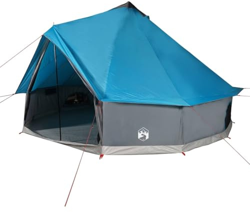 Tente familiale tipi 8 personnes bleu imperméable