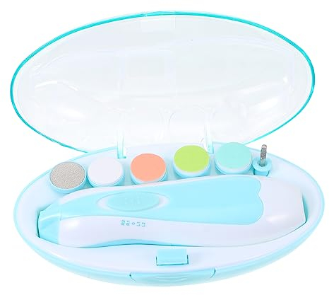 Vaguelly 1stück Elektrischer Nageltrimmer Für Junge Mädchen Handheld Nagelfeile Leicht Und Sicher Mit Feinem Schleifkopf Für Maniküre Zu Hause Geeignet Für Empfindliche Hände Sanftem