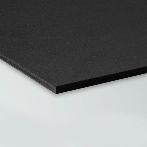 Panneau de plaque Forex pvc noir de très haute qualité - épaisseur 10 mm (format 150 x 100 cm)