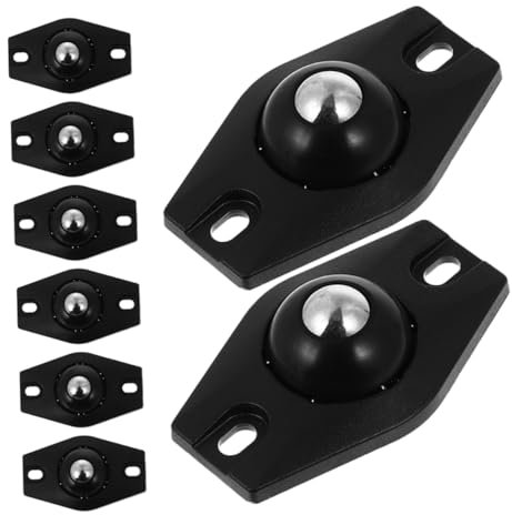 MUCKLILY 8piezas Mini Ruedas Giratorias Autoadhesivas Rotación Ruedas Para Muebles Fijación Sin Herramientas