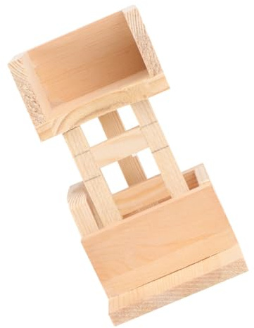 ibasenice Nourriture pour Rats Jouets Enrichissement pour Rats Nourriture pour Chinchillas Jouets pour Gerbilles Pont de Corde Accessoires pour Hamsters Cachette pour Hamsters
