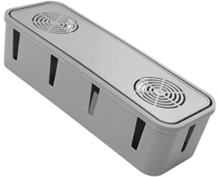 SHINEOFI Caja De Almacenamiento De Enchufes Organizadora De Cables para Interior De Plástico para Contener Cables y Regletas Ordenados