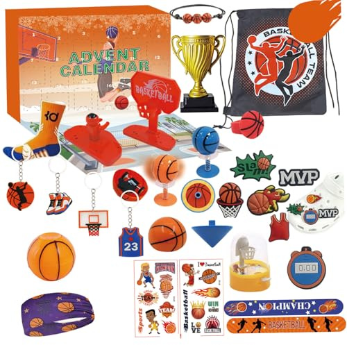 Basketball Advent Calendar 2025 24 Days Counomal Christmas Accessories Basketball Set for Teens Girls Boys Holiday Surprise