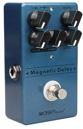 Magnetisk Echo Delay Gitarr Effekt Pedal Sann Bypass Switch