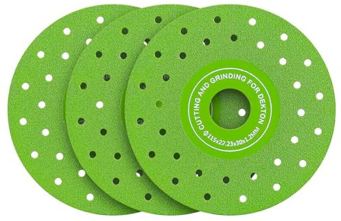 Muuookka 3 Discos Abrasivos Planos Multiporosos Ultrafinos de 115 mm Soldados Al Vacío para Porcelana, Vidrio, Cerámica, Azulejos y Mármol
