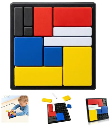 Logic Puzzle Brain Teaser Game for Kids and Adults, 88 Challenges with 4 Difficulty Levels, Portable Brain Training Logic Puzzle Game for Travel, Learning and Thinking Fun