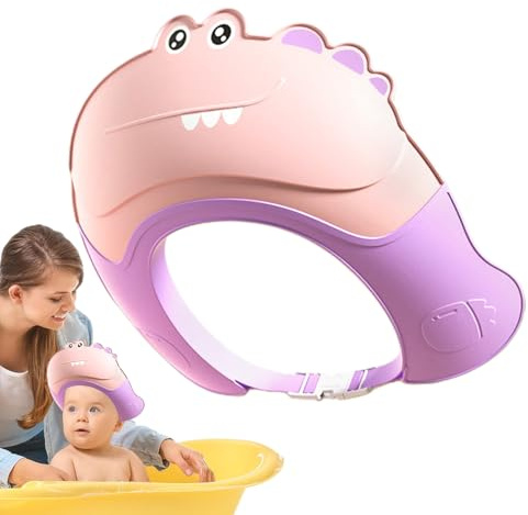 Gorro Ducha Bebé - Protector Lavado Pelo Ajustable | Visera Niño | Capa Antichampú Con Protección Ojos Y Oídos, Ajuste Niños 0-9 Años, Impermeable