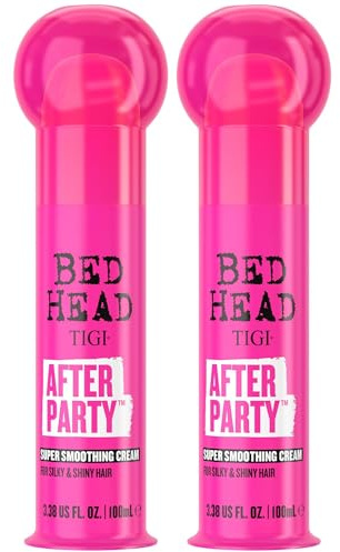 TIGI Bed Head After Party Smoothing Cream 2-Pack – Ultimate Frizz Control Hair Care Products for Smooth, Shiny Hair, Summer Fruit Medley Scent, 3.38 Oz Ea