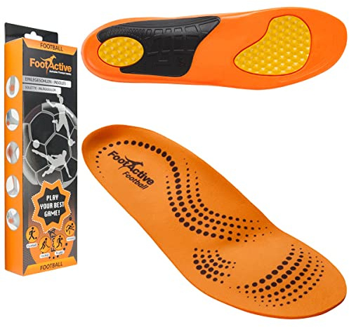 FootActive Football Plus Insoles | Slimline Support for Boots