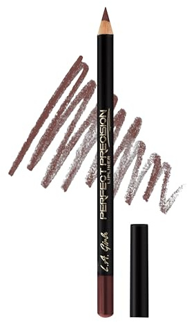 L.A. Girl PERFECT PRECISION LIPLINER, Satin Plum GP723 - Rich Colour Lip Pencil for Defining, Lining and Shaping Lips - Smooth, Long-Lasting, Easy to Apply