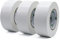 BOMEI PACK Universal - Ruban Adhésif Toilé Blanc, Heavy Duty Duct Tape 3 rouleaux 50 mm x 50 m pour les travaux de réparation, fixation, de scellage, d'étiquetage et de rénovation