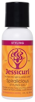 Jessicurl Spiralicious gel, utan tillsats av dofter, 2 vätskor. Lockande produkter för lockigt hår, hårgel för lockigt hår och frizzkontroll, för alla hårtyper