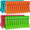 Pinzas para ropa, 48 paquetes de pinzas para ropa para lavado de línea con resorte duradero, 4 colores de pinzas de plástico antideslizantes, clips de lavandería duraderos, resistentes a la corrosión