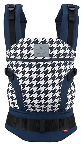 manduca First Babytrage - Verstellbarer und vielseitiger Tragesitz für Babys und Kleinkinder (3,5-20 kg) - Babytrage mit Front-, Hüft- und Rückentragefunktion