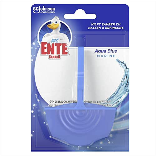 WC-Ente Aqua Blue Hanging Toilet Fragrance Flusher, Marine Fragrance, Pack of 6 (6 x 36 g)