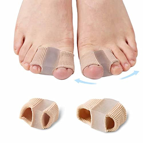 PLABBDPL Separatori per Alluce Valgo per Dita Sovrapposte,2Pcs Correttore per le dita dei piedi in gel,Separatori per le Dita Dei Piedi,Correttori per Alluce Valgo Separatore Dita Piede per Donna Uomo