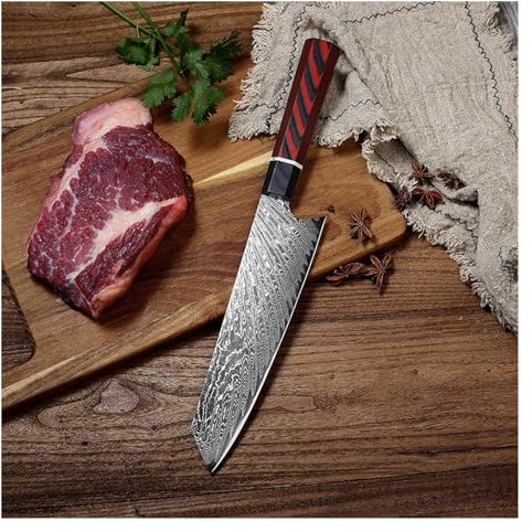 8-tums Damaskus kockkniv G10 Handtag Bästa kökskniven Japansk kökskniv Matlagning Sashimi Kniv Fisk Sashimi Knife