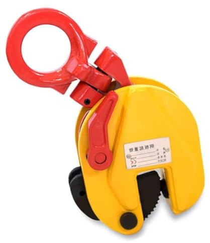 Abrazadera vertical de elevación de placa 1T-5T | Capacidad de carga de 2200 a 10000 libras, abrazaderas de soldadura de metal de acero para elevación y construcción, abrazadera vertical de acero