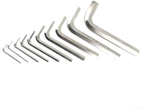 SPORTARC 10 llaves hexagonales tipo L, herramienta multifuncional, 1 56 mm, acero de larga duración (2.5 mm)