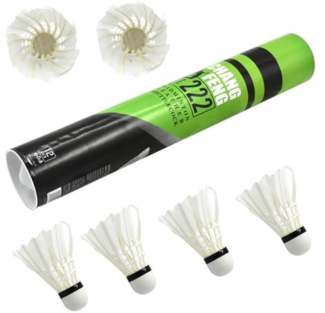 Palline da badminton, Palline di piume per badminton in formazione gratuita Feder Ball Bolet Balls di allenamento ad alta velocità per adulti, giovani e bambini