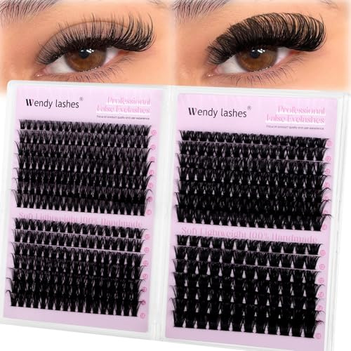 Pestañas Pelo a Pelo 60D+80D+100D+150D Extensión De Pestañas D-Curl Naturales Eyelashes Individuales 10-18 mm Pestañas Postiza DIY Lash Extensions