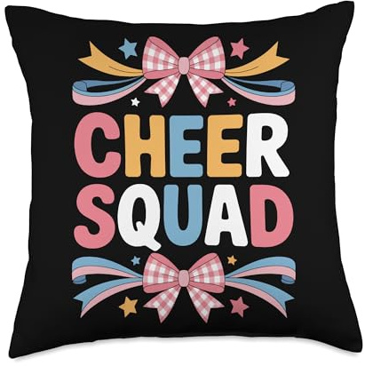 Cheer Squad Cheerleader Squad Pom Pom Lovers Throw Pillow