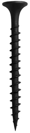 Drywall Screws, Coarse Thread, Bugle Head, Black Phosphate Coating, Phillips PH2 Drive, 500g and 1000g Packs (1000, 3.5 x 50mm)