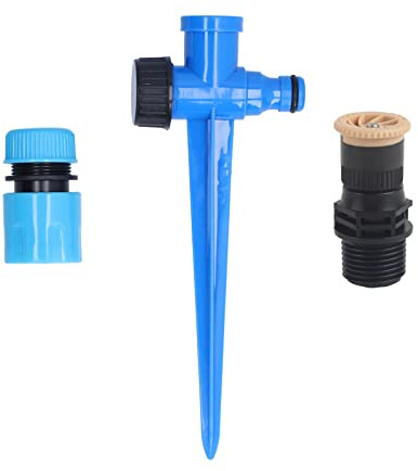 Irrigatore per prato Spruzzatore per irrigazione ruotabile regolabile a 360 gradi con picchetto per alberi da frutto Arbusti Serre Materiale ABS Durevole strumento di irrigazione