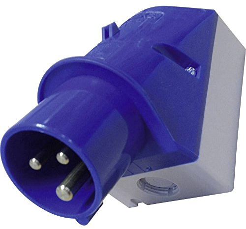 Mennekes (Unternehmen) 332 Wand montiert Einlass, Schraubklemmen, IP 44 Schutz, 6 Stunden Earth Position, 3 pol, 16 A, 230 V, blau