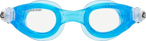 Cressi Rocks Kid Goggles, Blue - Perfect Goggles for Swimming, Pool and Snorkelling ideal for Children and Boys, Blue/Clear Lens, 7/15 Years