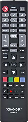 SCHWAIGER 5705 Fernbedienung LG Ersatzfernbedienung Remote Control TV-Fernbedienung für alle LG Fernseher Infrarot
