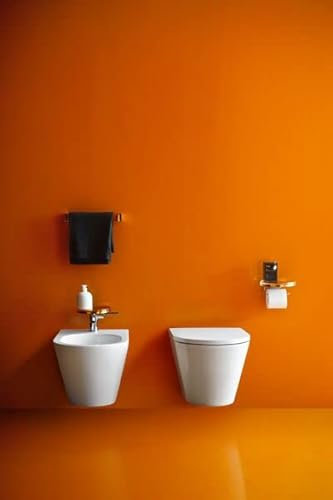 LAUFEN Kartell Wand-Bidet, 1 Hahnloch, 370x545x430mm, H8303317583021, Farbe: Graphit matt