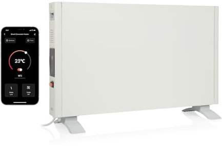 Princess convection heater - Smart - App available - LED display & remote control - 3 heat settings, timer & schedule function - 2 000 W (White)