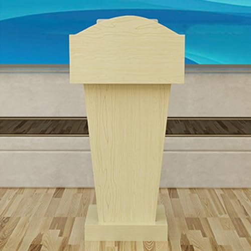 Rednerpult Stehpult Aus Mdf-Holz, Schreibpult Lesepult Stehpult Kirchen Kanzel mit Leitblechplatte und Regal, Stehschreibtisch Lesepult 120 Kg TragfäHigkeit LesefläChe