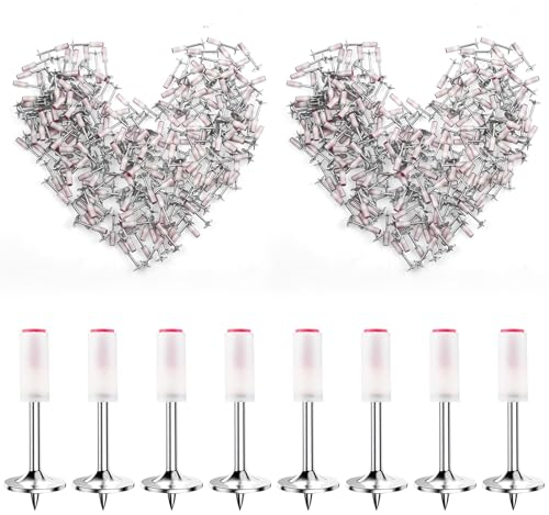 200 Pcs Clavos para Pistola de Clavos, 7,3 mm Clavos Redondos, Herramientas de Fijación Paredes, Canales Cable, Herramientas Mantenimiento, DIY Hogar Accesorios para Pistolas de Clavos