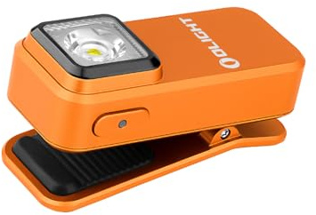 OLIGHT Oclip Rechargeable EDC Flashlight 300 Lumens Dual Sources Compact Pocket Clip Light, Convenient USB C Charging, Magnetic Flash Lights for Working, Cycling, Emergency, Signaling Tool(Orange)