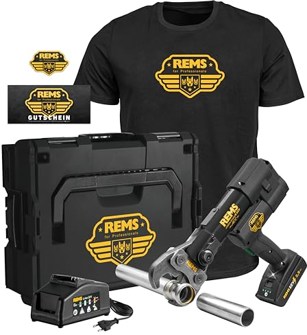 REMS AkkuPress E 22V Acc Limited Edition DEU 2024 - Radialpresse mit Akku, Druckkraft 32 kN, für Zangen und Sprengringe 576062 RLE