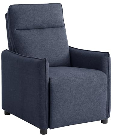 homeguru Relaxsessel Modern Sofa 1 Sitzer Stillsessel, Ruhesessel Bettsessel Schlafsessel Einzelsofa Liegefunktion, Wohnzimmersessel Relaxliege Loungesessel Fernsehsessel mit Rückenlehne Navy Blau