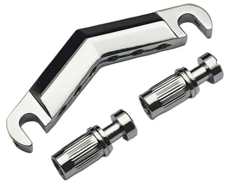 Gitarre Steg Sattel Saitenhalterbrücke Mit 2 Schrauben In V-Form Für E-Gitarre Im LP-Stil