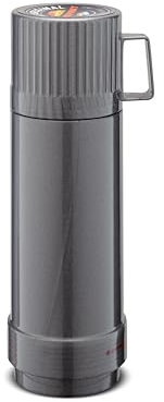 ROTPUNKT Premium Isolierflasche 65 I Thermokanne I Trinkflasche I isolierkanne I schadstoffrei I Thermoflasche I Glaseinsatz - 24 Std Heiß (silverlight c351)